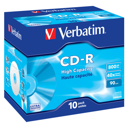 Verbatim CD-R High Capacity 800 MB 40x 10 pz