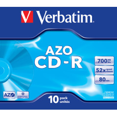 Verbatim CD-R AZO Crystal 700 MB 52x 10 pz