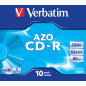 Verbatim CD-R AZO Crystal 700 MB 52x 10 pz