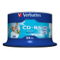 Verbatim CD-R AZO Wide Inkjet Printable no ID 700 MB 52x 50 pz