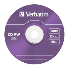 Verbatim CD-RW Colour 12x 700 MB 5 pz