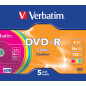 Verbatim DVD-R Colour 4,7 GB 5 pz