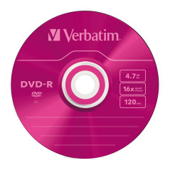 Verbatim DVD-R Colour 4,7 GB 5 pz