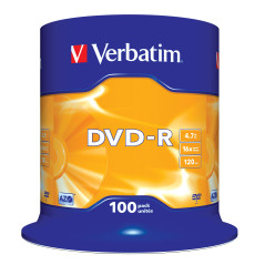 Verbatim DVD-R Matt Silver 4,7 GB 100 pz