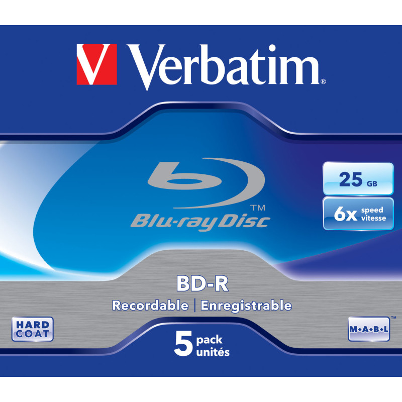 Verbatim 43715 disco vergine Blu-Ray BD-R 25 GB 5 pz