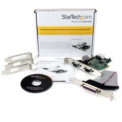 StarTech.com Scheda combo seriale parallela PCI Express nativa 2S1P con 16550 UART