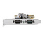 StarTech.com Scheda seriale PCI Express a due porte - Scheda di interfaccia seriale da PCIe a 2x RS232 (DB9)- Scheda PCIe con