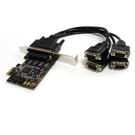 StarTech.com Scheda PCI Express seriale a 4 porte RS-232 con cavo di ripartizione