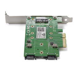 StarTech.com Adattatore SSD M.2 NGFF a 3 porte - 1x M.2 PCIe ( NVMe) , 2x M.2 SATA III M.2 - PCIe 3.0