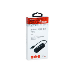 Equip 128955 hub di interfaccia USB 2.0 480 Mbit s Nero