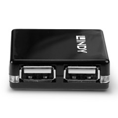 Lindy 42742 hub di interfaccia 480 Mbit s Nero