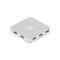 i-tec Metal U3HUBMETAL7 hub di interfaccia USB 3.2 Gen 1 (3.1 Gen 1) Type-A 5000 Mbit/s Argento