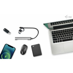 i-tec USB-C USB-A Metal HUB 1x USB 3.0 + 3x USB 2.0