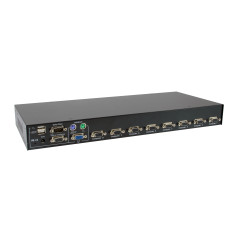 LevelOne KVM-3208 switch per keyboard-video-mouse (kvm) Montaggio rack Nero