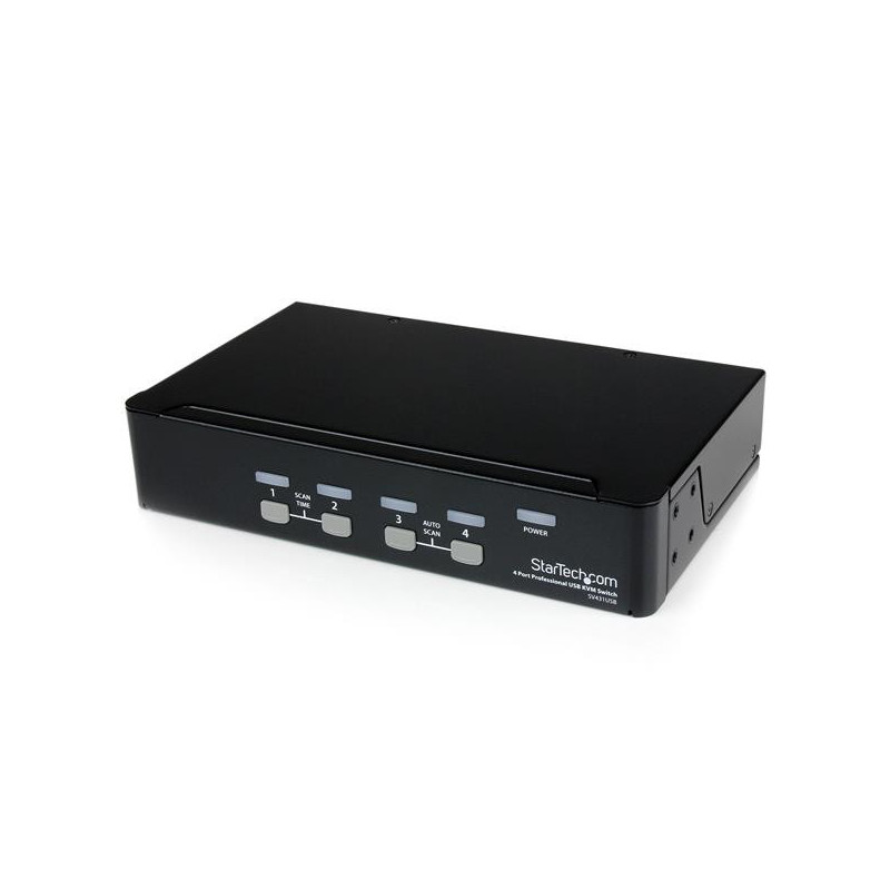 StarTech.com Switch KVM professionale VGA USB a 4 porte con hub