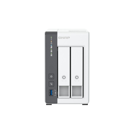 QNAP TS-216G server NAS e di archiviazione Tower Cortex-A Cortex-A55 4 GB HDD Bianco