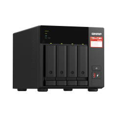 QNAP TS-473A NAS Tower Ryzen Embedded V1500B 8 GB DDR4 0 TB QNAP Turbo System Nero