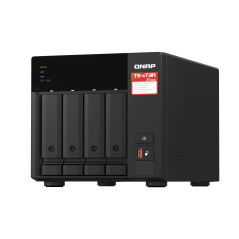 QNAP TS-473A NAS Tower Ryzen Embedded V1500B 8 GB DDR4 0 TB QNAP Turbo System Nero