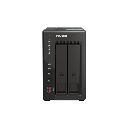 QNAP TS-253E NAS Tower Intel® Celeron® J6412 8 GB 0 TB QNAP QTS Nero