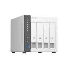 QNAP TS-433 NAS Tower ARM Cortex-A55 4 GB 0 TB QNAP QTS Bianco