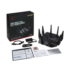 ASUS GT-AXE11000 router wireless Gigabit Ethernet Tri-band (2,4 GHz 5 GHz 6 GHz) Nero