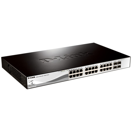 D-Link DGS-1210-28P Gestito L2 Gigabit Ethernet (10/100/1000) Supporto Power over Ethernet (PoE) 1U