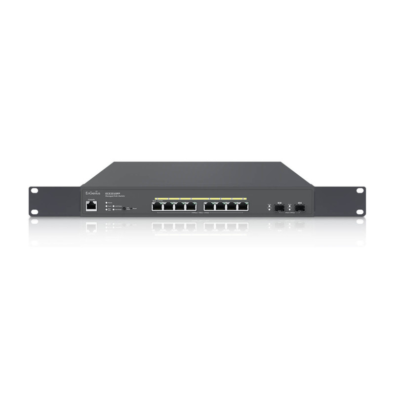 EnGenius ECS2510FP switch di rete Gestito L2+ 2.5G Ethernet (100/1000/2500) Supporto Power over Ethernet (PoE) Nero