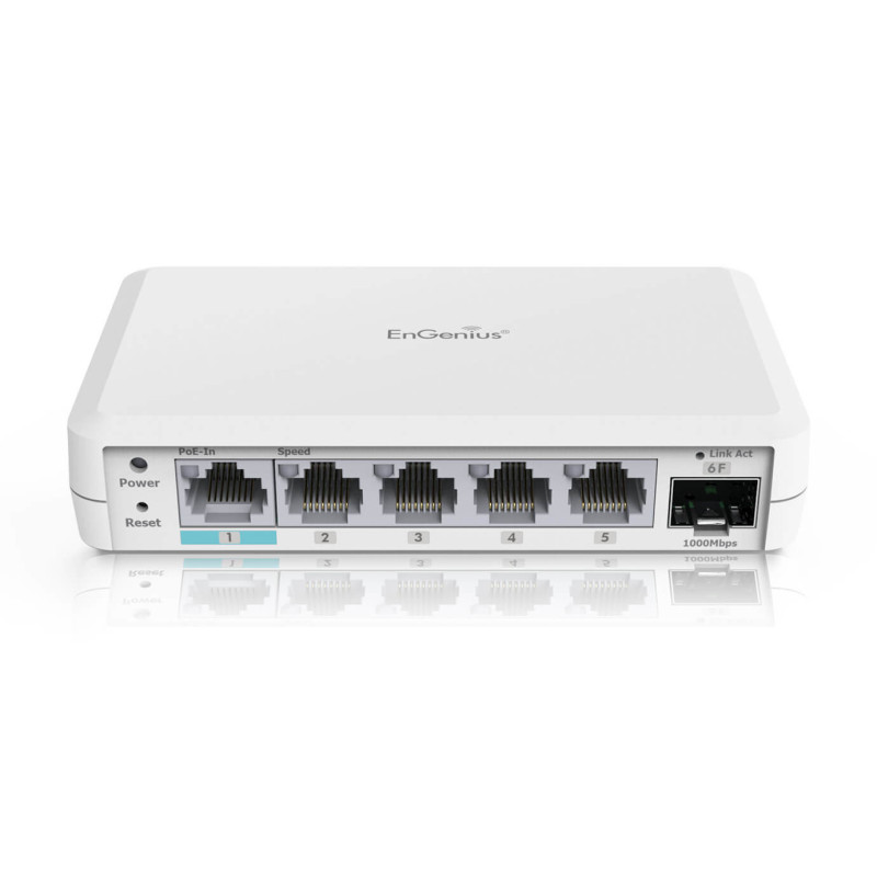 EnGenius EXT1106 switch di rete L2 Gigabit Ethernet (10/100/1000) Supporto Power over Ethernet (PoE) Bianco