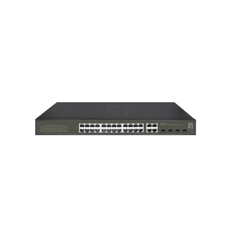 LevelOne GES-2128P switch di rete Gestito L2 Gigabit Ethernet (10/100/1000) Supporto Power over Ethernet (PoE) Nero