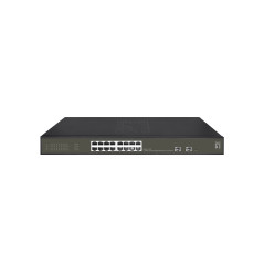 LevelOne GES-2118P switch di rete Gestito L2 Gigabit Ethernet (10 100 1000) Supporto Power over Ethernet (PoE) Nero