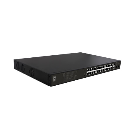 LevelOne GEP-2821 switch di rete Non gestito Gigabit Ethernet (10/100/1000) Supporto Power over Ethernet (PoE) 1U Nero