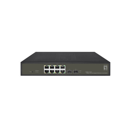 LevelOne GES-2110P switch di rete Gestito L2 Gigabit Ethernet (10 100 1000) Supporto Power over Ethernet (PoE) Nero