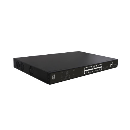 LevelOne GEP-2021 switch di rete Non gestito Gigabit Ethernet (10/100/1000) Supporto Power over Ethernet (PoE) 1U Nero