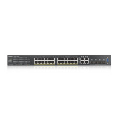 Zyxel GS2220-28HP-EU0101F switch di rete Gestito L2 Gigabit Ethernet (10 100 1000) Supporto Power over Ethernet (PoE) Nero