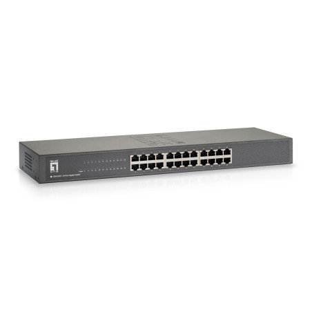 LevelOne GSW-2457 switch di rete Non gestito Gigabit Ethernet (10/100/1000) Nero