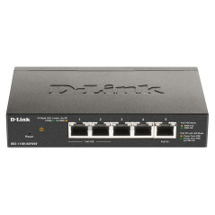 D-Link DGS-1100-05PDV2 switch di rete Gestito Gigabit Ethernet (10 100 1000) Supporto Power over Ethernet (PoE) Nero