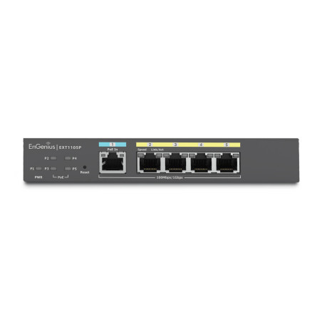 EnGenius EXT1105P switch di rete Gestito L2 Gigabit Ethernet (10/100/1000) Supporto Power over Ethernet (PoE) Nero