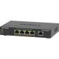 NETGEAR 5-Port Gigabit Ethernet High-Power PoE+ Plus Switch (GS305EPP) Gestito L2/L3 Gigabit Ethernet (10/100/1000) Supporto