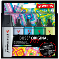 STABILO BOSS ORIGINAL evidenziatore 5 pz Punta smussata Multicolore