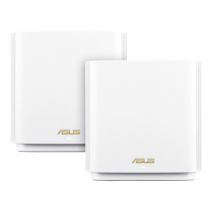 ASUS ZenWiFi AX XT8 (W-1-PK) router wireless Gigabit Ethernet Banda tripla (2.4 GHz 5 GHz 5 GHz) Bianco