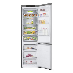 LG GBB72NSVCN Frigorifero combinato, Classe C, 384L, Wine Rack, No frost, Noble Steel