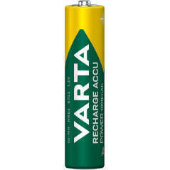 Varta Recharge Accu Power AAA 1000 mAh Blister da 2 (Batteria NiMH Accu Precaricata, Micro, ricaricabile, pronta all'uso)