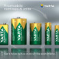 Varta Recharge Accu Power AAA 800 mAh Blister da 2 (Batteria NiMH Accu Precaricata, Micro, ricaricabile, pronta all'uso)