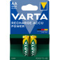 Varta Recharge Accu Power AA 2600 mAh Blister da 2 (Batteria NiMH Accu Precaricata, Mignon, batteria ricaricabile, pronta