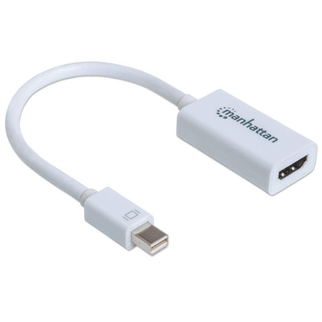 Manhattan 151399 cavo e adattatore video 0,17 m HDMI tipo A (Standard) Mini DisplayPort Bianco