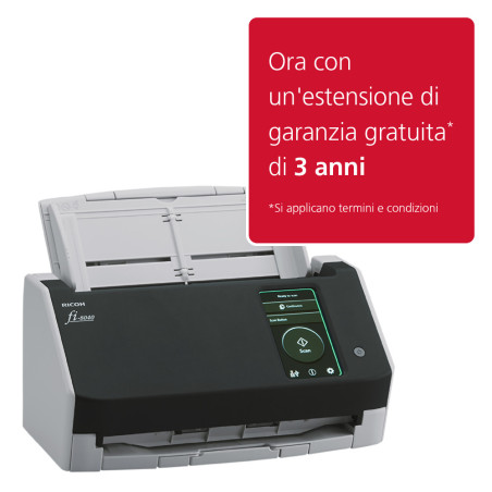 Ricoh fi-8040 ADF + scanner ad alimentazione manuale 600 x 600 DPI A4 Nero, Grigio