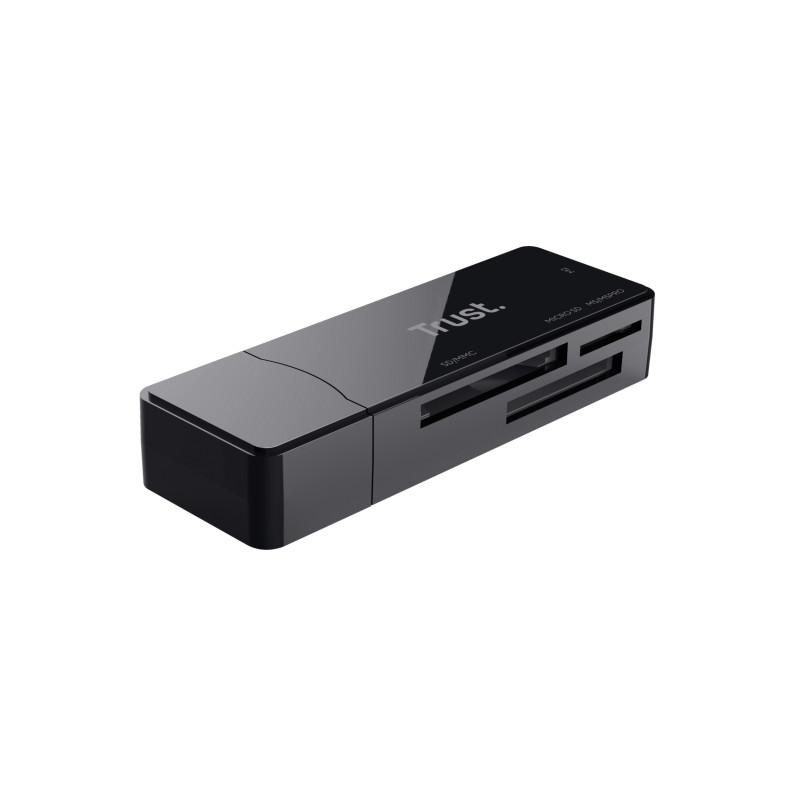 Trust NANGA lettore di schede USB 3.2 Gen 1 (3.1 Gen 1) Type-A Nero