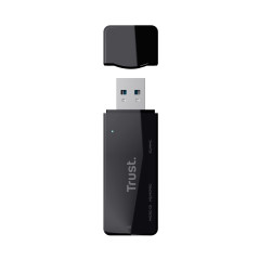 Trust NANGA lettore di schede USB 3.2 Gen 1 (3.1 Gen 1) Type-A Nero