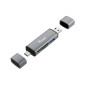 Equip 245460 lettore di schede USB 3.2 Gen 1 (3.1 Gen 1) Type-A/Type-C Grigio