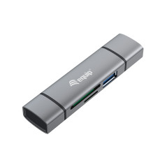 Equip 245460 lettore di schede USB 3.2 Gen 1 (3.1 Gen 1) Type-A/Type-C Grigio